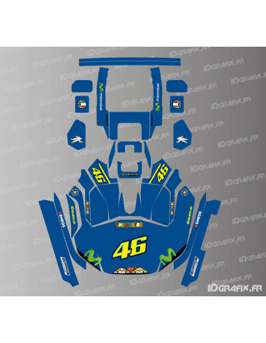 Adesivo Rossi Moto GP Edition - Robot rasaerba KRESS RTK - KR 133E / KR 136E / KR 233E / KR 236E - Idgrafix