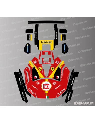 Adesivo Scuderia Le Mans Edition - Robot rasaerba KRESS RTK - KR 133E / KR 136E / KR 233E / KR 236E - Idgrafix