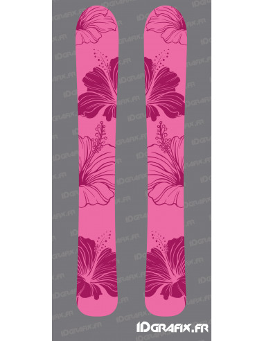 Adhesius Flowers Edition (Rosa) per a SKI - Idgrafix