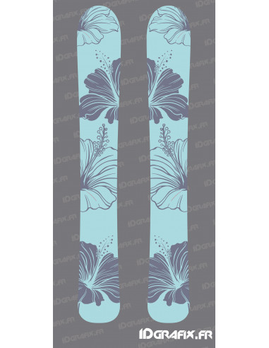 Adhesius Flowers Edition (blau) per a SKI - Idgrafix