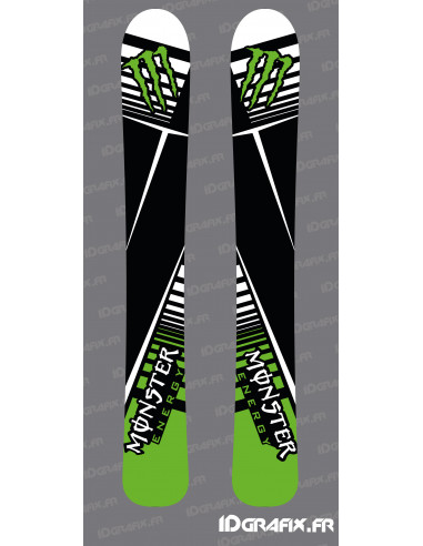 Monster Edition stickers (Green) for SKI - Idgrafix