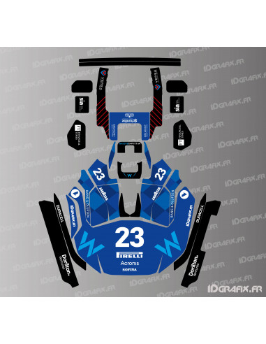 Adesivo Williams F1 Edition - Robot rasaerba KRESS RTK - KR 133E / KR 136E / KR 233E / KR 236E - Idgrafix