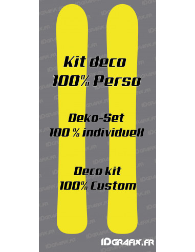 100% Personalized Stickers for SKI - Idgrafix