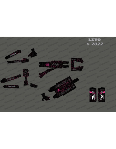 Kit de decoració Monster Full (rosa) - Specialized Levo (després del 2022) - Idgrafix