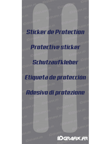 Anti-scratch protection stickers for SKI - Idgrafix