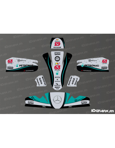 Kit déco F1 Mercedes Edition pour Karting Mini/Cadet MK 20 -  Idgrafix