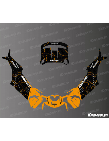 Kit décoration Topo Edition (Orange) - Idgrafix - Can Am Maverick X3 R -  Idgrafix