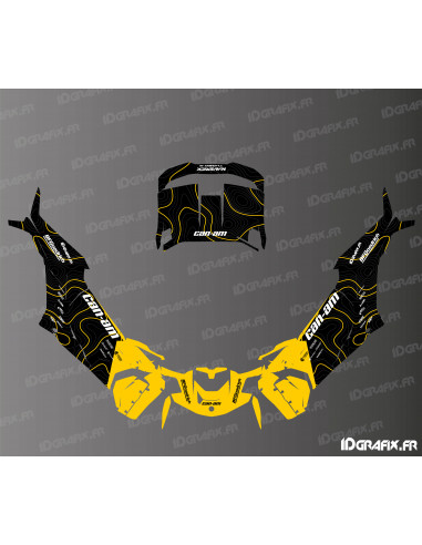 Kit décoration Topo Edition (Jaune) - Idgrafix - Can Am Maverick X3 R -  Idgrafix