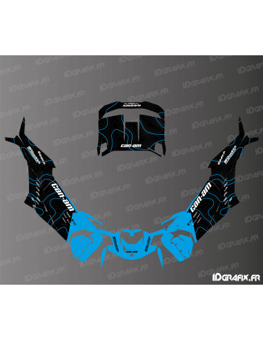 Kit décoration Topo Edition (Bleu) - Idgrafix - Can Am Maverick X3 R -  Idgrafix