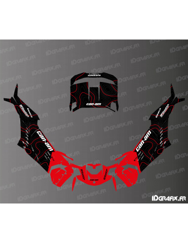 Kit décoration Topo Edition (Rouge) - Idgrafix - Can Am Maverick X3 R -  Idgrafix