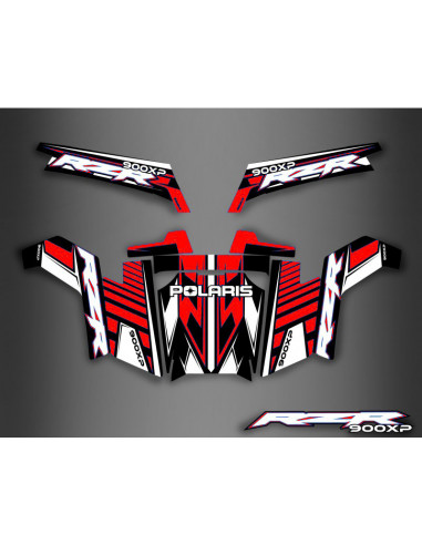 Dekorationsset der Light Red Series - IDgrafix - Polaris RZR 900 XP