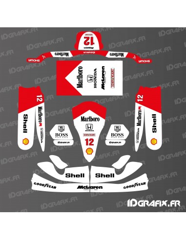 copy of McLaren Vintage Edition graphic kit for Karting Tony Kart M4