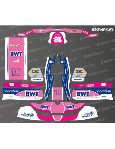 Kit gràfic de la sèrie Force India per Karting TonyKart - OTK M7 - M10 - Idgrafix