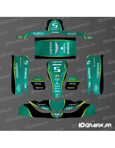 Kit déco Aston Martin F1 Edition pour Karting Tony Kart M6 -  Idgrafix