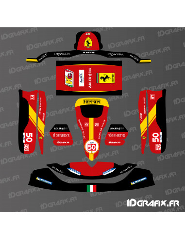 Kit grafiche Scuderia Le Mans Edition per Karting Tony Kart M6 - Idgrafix