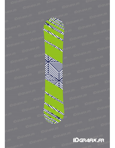 Abstract Edition Stickers (Green) for Snowboard