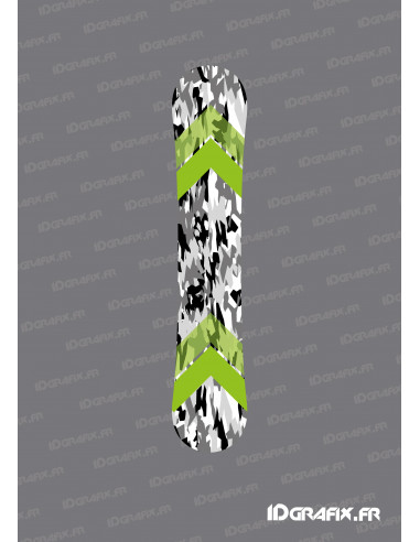 Adesivi Camo Edition (grigio/verde) per snowboard