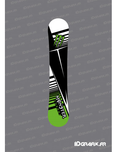 Adesivi Monster Edition (verde) per snowboard