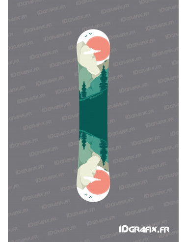 Mountain Edition Stickers for Snowboard - Idgrafix