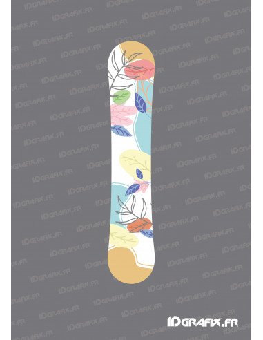 Pastel Edition Stickers for Snowboard