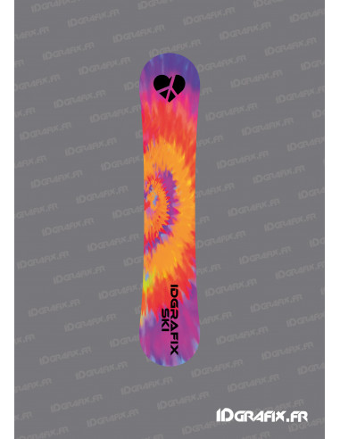 Tie and Dye Edition Stickers for Snowboard