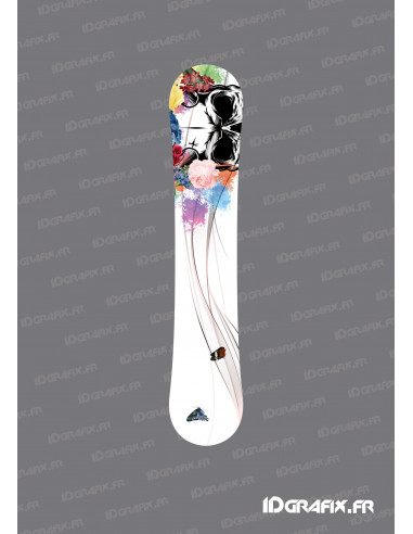 Pegatinas Edición Calavera para Snowboard