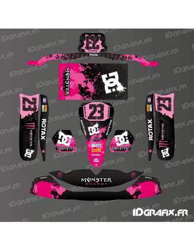 Deko-Set „Monster Edition“ (Pink) für Karting Tony Kart M6 – Idgrafix