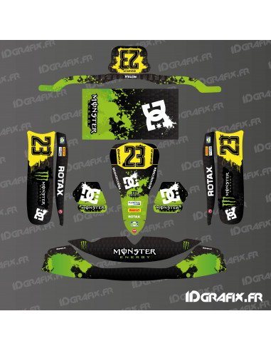 Monster Edition-Deko-Set (grün) für Karting Tony Kart M6 – Idgrafix