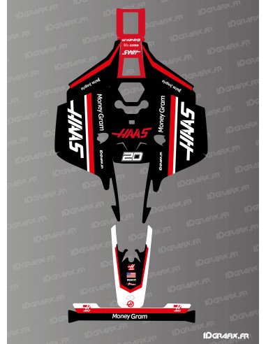 Haas F1 Edition Sticker - Mammotion LUBA 2 X Lawnmower Robot - Idgrafix