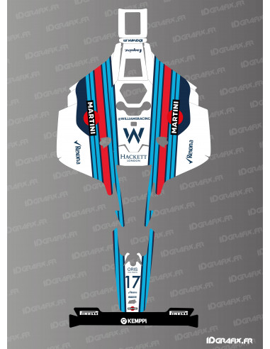 Pegatinas de la edición Martini F1: robot cortacésped Mammotion LUBA 2 X - Idgrafix