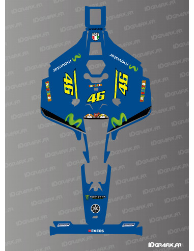 Pegatinas de la edición Rossi Moto GP - Mammotion LUBA 2 X Cortadora de césped robot - Idgrafix