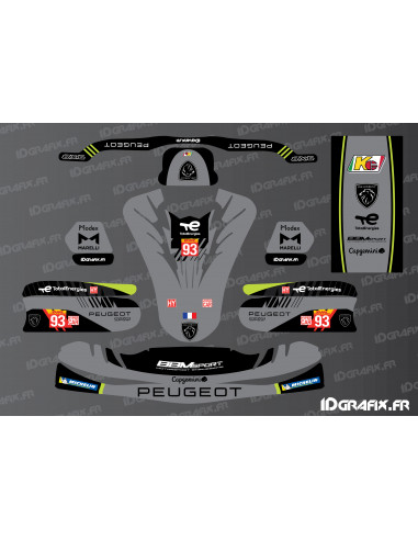 Kit déco Peugeot Le Mans Edition pour Karting TonyKart - OTK M11 -  Idgrafix