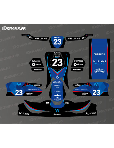 F1 Series Williams deco kit for CRG Karting - SODI - KG 508