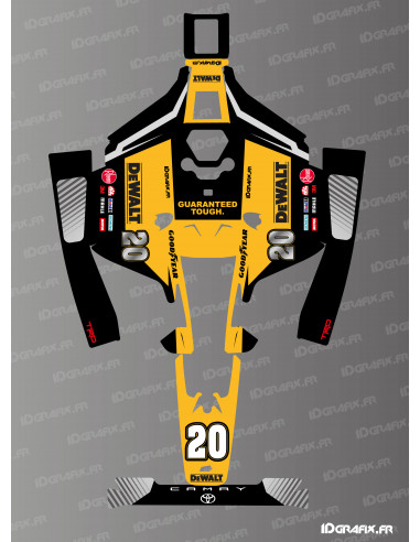 Aufkleber Dewalt Nascar Edition - Robotermäher Mammotion LUBA 2