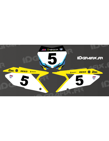 Chad Reed Edition plate decoration kit - Suzuki RM/RMZ - Idgrafix