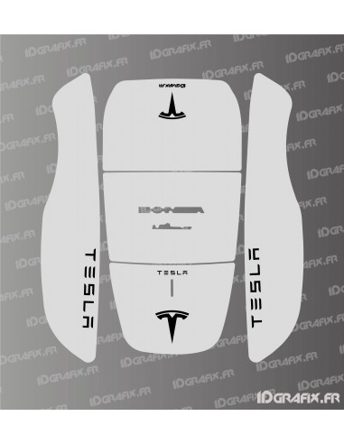 Tesla Edition Sticker (Grey) - Honda Miimo HRM 1000-1500-2500 robotic mower - Idgrafix