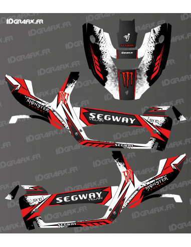 Kit de decoración Monster Splash Edition (rojo) - Idgrafix - Segway Villain SX10 - Idgrafix