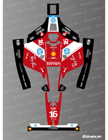 F1 Scuderia Leclerc Edition Sticker - Mammotion LUBA 2 Lawnmower Robot - Idgrafix