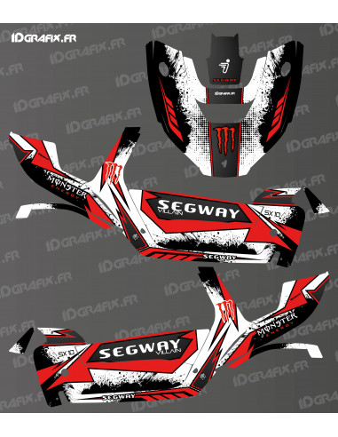 Kit di decorazione Monster Splash Edition (rosso) - Idgrafix - Segway Villain SX10