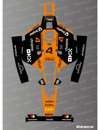 Adesivo Norris MC Laren F1 Edition - Robot tagliaerba Mammotion LUBA 2 - Idgrafix