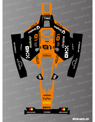 MC Laren F1 Edition Piastri Adesivo - Mammotion LUBA 2 Robot Tosaerba - Idgrafix