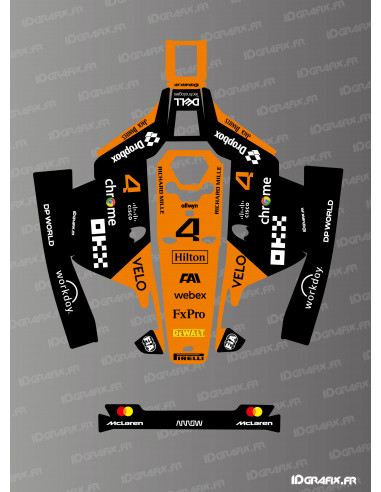 Pegatina de Norris de la edición F1 de MC Laren: robot cortacésped Mammotion LUBA 1 - Idgrafix