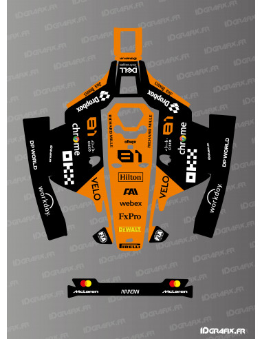 Adhesivo de Piastri de la edición F1 de MC Laren: robot cortacésped Mammotion LUBA 1 - Idgrafix