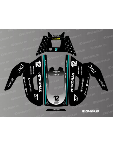 Adesivo Antonelli Mercedes F1 Edition - Robot tagliaerba Mammotion YUKA - Idgrafix