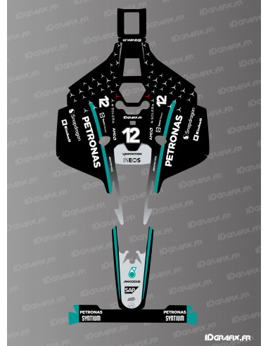 Adhesivo de la edición Mercedes F1 de Antonelli - Mammotion LUBA 2 X Cortadora de césped robot - Idgrafix