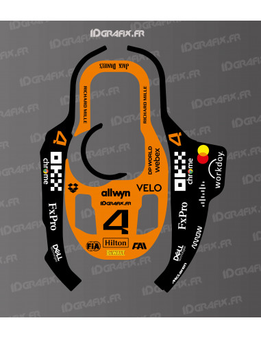 Adesivo MC Laren F1 Edition Norris - Robot tagliaerba KRESS KR 120E / KR 121E / KR 122E - Idgrafix