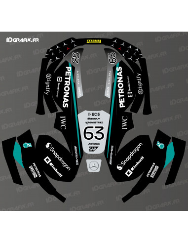 Adhesivo de Russell de la edición Mercedes F1 - Robot cortacésped Husqvarna AUTOMOWER - Idgrafix