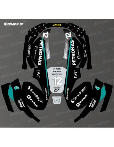 Adhesivo de la edición Mercedes F1 de Antonelli - Robot cortacésped Husqvarna AUTOMOWER - Idgrafix