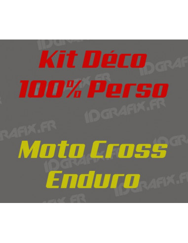 Kit de decoració 100% personalitzat - Moto Cross - Enduro - Idgrafix