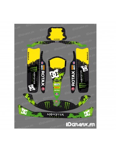 Kit déco 100 % Personnalisé Monster pour Karting TonyKart 125 -  Idgrafix